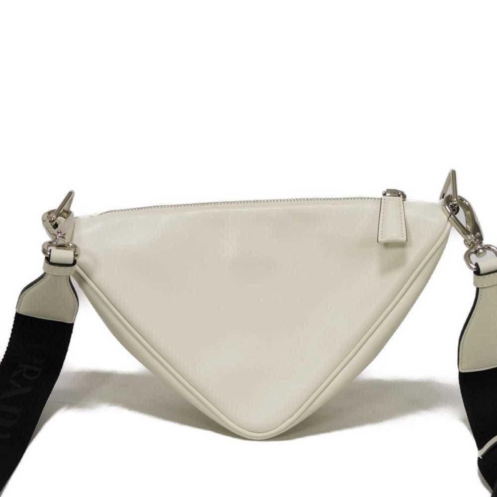 Prada Triangle Leather Crossbody Shoulder Bag in White with RFID IC Chip Embo... - Picture 4 of 16